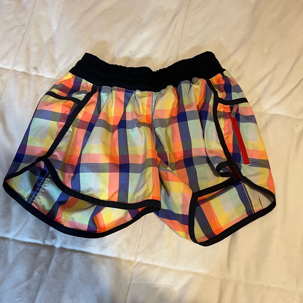 lululemon athletica seawheeze Plaid Athletic Shorts
